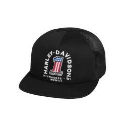 PartzBiz HD 83846 - Harley Davidson #1 Trucker Baseball Cap PartzBiz HD 83846 - Harley Davidson #1 Trucker Baseball Cap