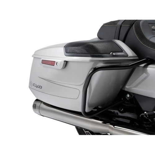PartzBiz HD: 5000303-90202508 Glossy Black Rear Saddlebag Guards PartzBiz HD: 5000303-90202508 Glossy Black Rear Saddlebag Guards