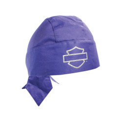 PartzBiz HD 68560 - Harley-Davidson Headwrap -STUDDED PURPLE- หมวก ผ้าพันคอ ที่คาดผม HW104837