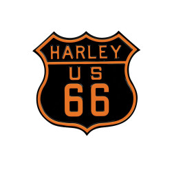 PartzBiz HD 103246 - Harley-Davidson Blechschild H-D ROUTE 66 TIN SIGN AR-2010261