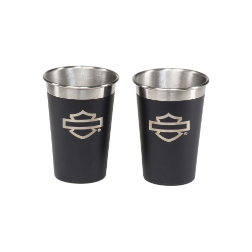 PartzBiz HD: 5000513-กระจก Harley-Davidson ชุดกระจก Open Bar & Shield Stainless Steel HDX-98743