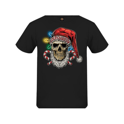 PartzBiz HD: 5000526-เสื้อเชิ้ตตัวแทนจำหน่ายผู้ชาย Harley-Davidson Holiday Skull 3001757