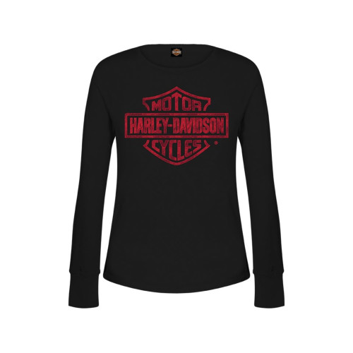 PartzBiz HD: 5901227-Harley-Davidson Women Red Crayon Dealer Shirt R004714 PartzBiz HD: 5901227-Harley-Davidson Women Red Crayon Dealer Shirt R004714