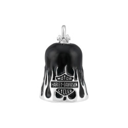 PartzBiz HD 103973 - Harley-Davidson RIDE BELL Textured Flame ระฆังนำโชค HRB109