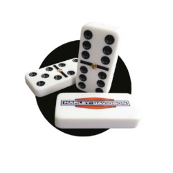 PartzBiz HD 102042 - Harley-Davidson Domino VINTAGE H-D LOGO TRAVEL DOMINO DW66934