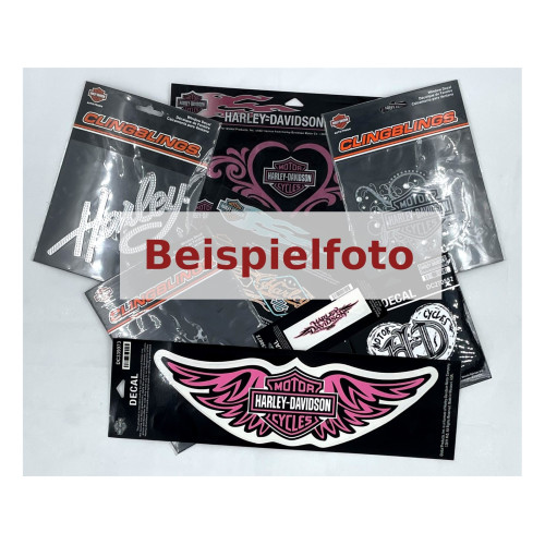 PartzBiz HD: 5000652-Harley-Davidson Ladies Sticker 3-9 ชิ้น สุ่มถุงสติ๊กเกอร์ PartzBiz HD: 5000652-Harley-Davidson Ladies Sticker 3-9 ชิ้น สุ่มถุงสติ๊กเกอร์