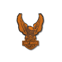 PartzBiz HD 89666 - Emblem Patch -Upwing Eagle- Orange 97669-21Vx PartzBiz HD 89666 - Emblem Patch -Upwing Eagle- Orange 97669-21Vx
