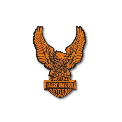 PartzBiz HD: 5000717-Emblem Patch -Upwing Eagle- Orange 97669-21Vx PartzBiz HD: 5000717-Emblem Patch -Upwing Eagle- Orange 97669-21Vx