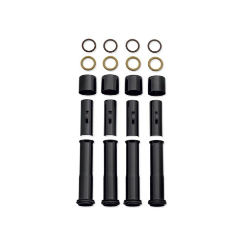 PartzBiz HD: 5000726-Pushrod Cover Kit 17900081 Black Gloss Finish