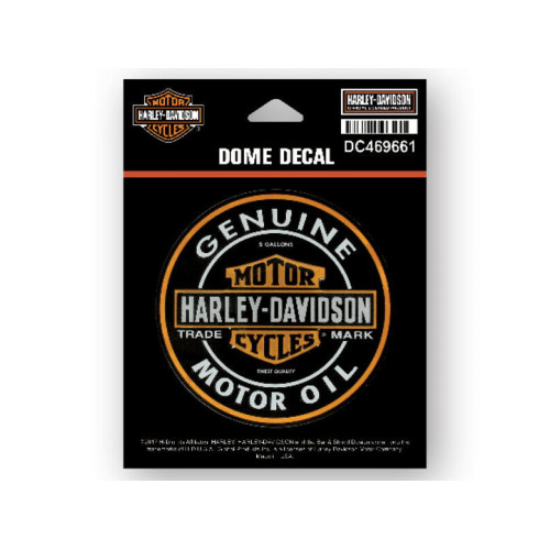 PartzBiz HD: 5000822-สติ๊กเกอร์ Harley-Davidson Aufkleber/Dome น้ำมันเครื่องแท้ DC469661