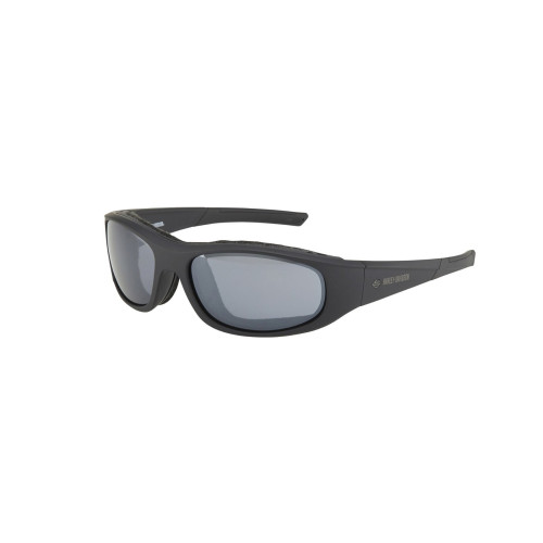 PartzBiz HD: 5000922-Harley-Davidson Galsses สี Alley Smoke เสริมด้วยกระจกสีเงิน Matt Black HZ0001