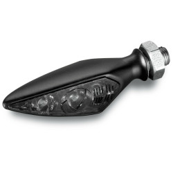 PartzBiz HD 82821 - Ricks Harley Turn Signal Rhombus-S Black / Clear Vr/Hl