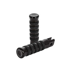 PartzBiz HD 5500013 - Rider Pegs, O-Rings, Black, Softail M8 Since 2018 + Sportster S