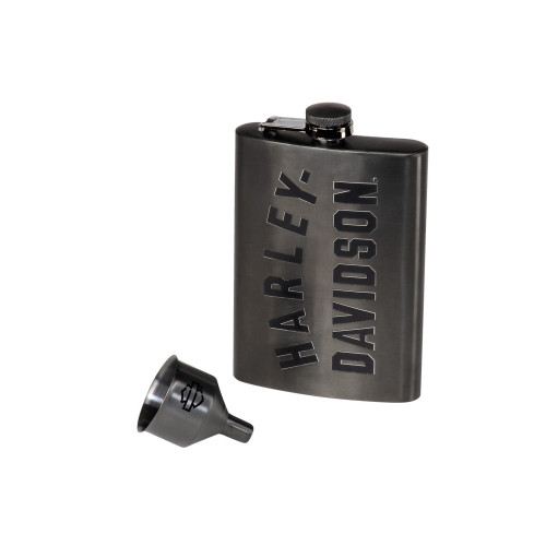 PartzBiz HD: 5001232-ขวดสะโพก Harley-Davidson HD Matt Black HDX-98657