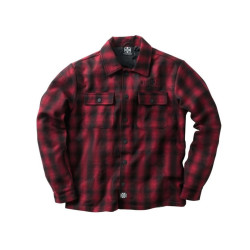 PartzBiz HD 104570 - Wool Lined Plaid Shirt Wccjs046Rd Shirt Jacket PartzBiz HD 104570 - Wool Lined Plaid Shirt Wccjs046Rd Shirt Jacket