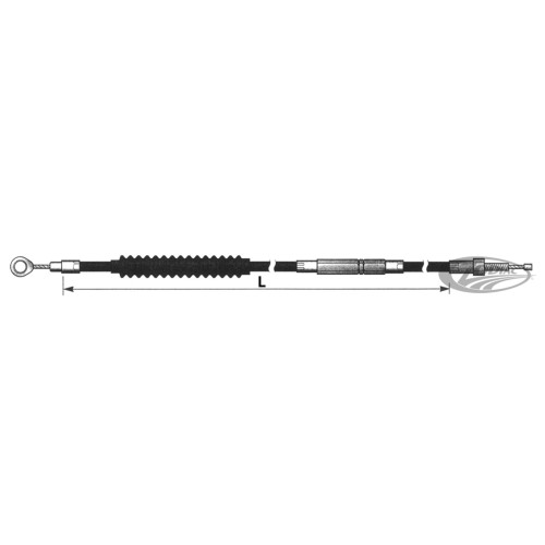 PartzBiz HD: 5001309-Clutch Cable Oem 38602-92 Harley Dyna 1992-2005 - Blackened PartzBiz HD: 5001309-Clutch Cable Oem 38602-92 Harley Dyna 1992-2005 - Blackened
