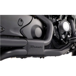 PartzBiz HD 100-0553 - ท่อไอเสีย Rinehart Black Slimline True Dual Indian 116 Touring 21+