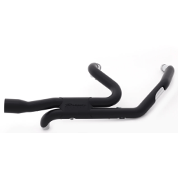 PartzBiz HD 100-0453 - ท่อไอเสีย Rinehart Black Slimline True Dual Headers 2017+ Harley Touring M8