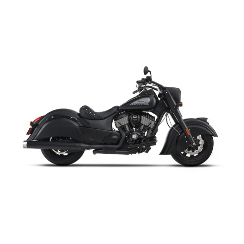 PartzBiz HD: 3461328-Rinehart Black Slimline True Dual Exhaust Pipe System Header Indian Touring 14+ PartzBiz HD: 3461328-Rinehart Black Slimline True Dual Exhaust Pipe System Header Indian Touring 14+