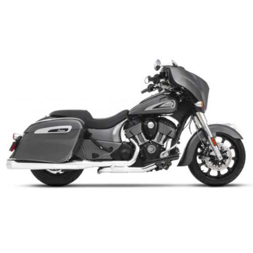PartzBiz HD: 3476623-Rinehart Chrome Slimline True Dual Exhaust Pipe Headers Indian 116 Touring 21+