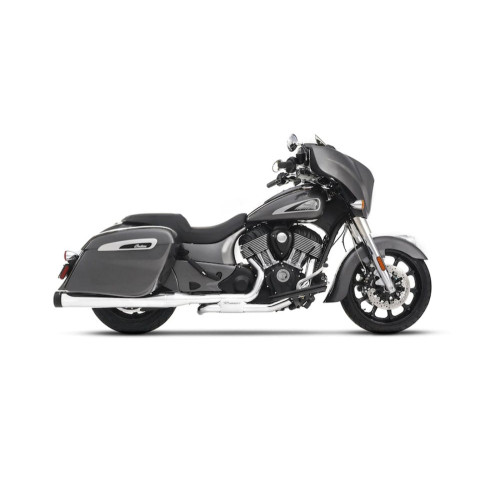 PartzBiz HD: 3461234-Rinehart Chrome Slimline True Dual Exhaust Pipe System Header Indian Touring 14+ PartzBiz HD: 3461234-Rinehart Chrome Slimline True Dual Exhaust Pipe System Header Indian Touring 14+