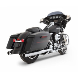PartzBiz HD 100-0100C - Rinehart Chrome 3.5” Xtreme True Duals Headers & Tips Exhaust Harley Touring