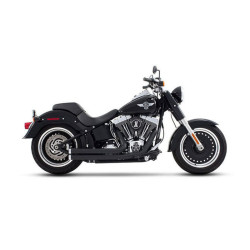 PartzBiz HD 300-0102C - Rinehart 2:2 สีดำท่อ Chrome End Caps ท่อไอเสีย Harley Softail 1986-2017 PartzBiz HD 300-0102C - Rinehart 2:2 สีดำท่อ Chrome End Caps ท่อไอเสีย Harley Softail 1986-2017