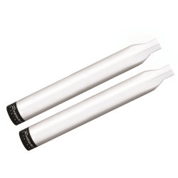 PartzBiz HD 500-0200 - Rinehart Racing 3” Chrome Slip-On Mufflers Exhaust Pipes Harley 07-17 Softail