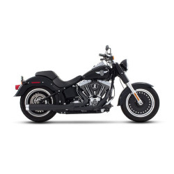 PartzBiz HD 200-0201C - Rinehart 2 เป็น 1 ท่อสีดำ Chrome เคล็ดลับฝาท้ายท่อไอเสีย Harley Softail 86-2017 PartzBiz HD 200-0201C - Rinehart 2 เป็น 1 ท่อสีดำ Chrome เคล็ดลับฝาท้ายท่อไอเสีย Harley Softail 86-2017