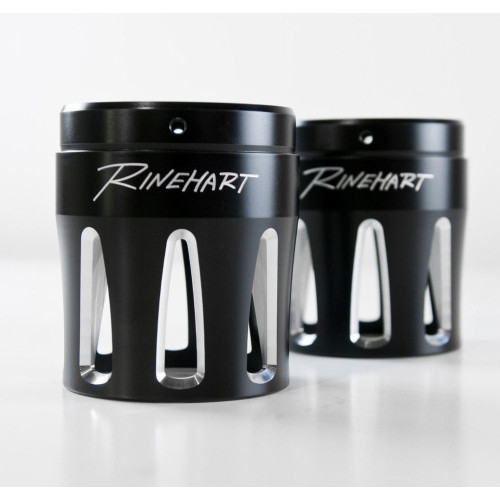 PartzBiz HD: 3456198-Rinehart 4‚” Black Machined Moto Series Merge Style End Caps Harley Muffler Pair PartzBiz HD: 3456198-Rinehart 4‚” Black Machined Moto Series Merge Style End Caps Harley Muffler Pair