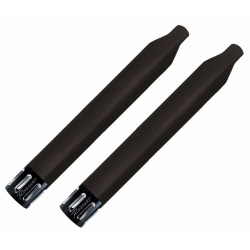 PartzBiz HD 500-0501-Slot - Rinehart 4‚” ท่อไอเสียแบบสวมสีดำ ปลายท่อ Indian Touring Slot
