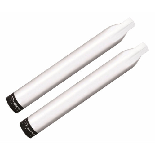 PartzBiz HD: 3458828-Rinehart 4‚” ท่อไอเสียทรงสลิปออนโครเมียม ปลายสีดำ Indian Touring 14+