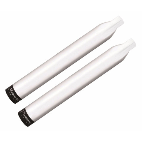 PartzBiz HD: 3475744-Rinehart 4‚” ท่อไอเสียทรงสลิปออนโครเมียม Indian Touring Black End Cap