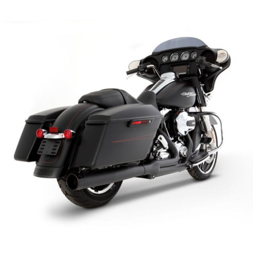PartzBiz HD: 3453056-Rinehart Black 2-in-1 Pipe Black Tip Header 1998-2008 ท่อไอเสีย Harley Touring PartzBiz HD: 3453056-Rinehart Black 2-in-1 Pipe Black Tip Header 1998-2008 ท่อไอเสีย Harley Touring