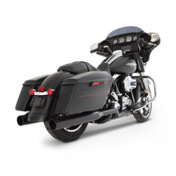PartzBiz HD 100-0201 - Rinehart Black 4‚” Xtreme True Duals Headers ท่อไอเสียสีดำ Harley Touring