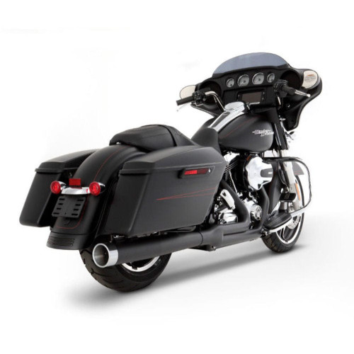 PartzBiz HD: 3453097-Rinehart Black Chrome Tip 2 เป็น 1 Headers Pipes Exhaust 17+ Harley Touring PartzBiz HD: 3453097-Rinehart Black Chrome Tip 2 เป็น 1 Headers Pipes Exhaust 17+ Harley Touring