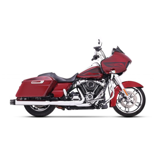PartzBiz HD: 3461228-ท่อ Rinehart Chrome 4‚” Slip-On Black Merge ท่อไอเสีย 95-16 Harley Touring