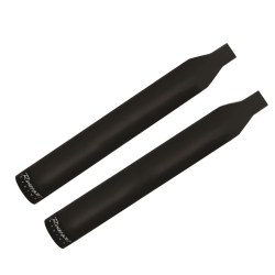 PartzBiz HD 500-0201 - Rinehart Racing 3” Black Slip-On Mufflers Exhaust Pipes 07-17 Harley Softail