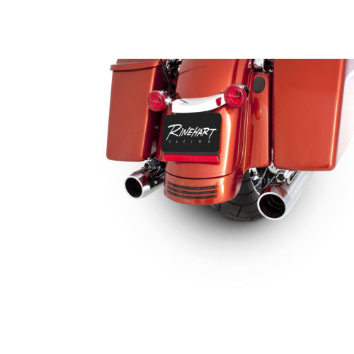 PartzBiz HD: 3461367-Rinehart Racing Chrome 3.5” Slip On Mufflers Exhaust Pipes 95-16 Harley Touring PartzBiz HD: 3461367-Rinehart Racing Chrome 3.5” Slip On Mufflers Exhaust Pipes 95-16 Harley Touring