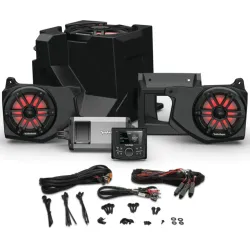 PartzBiz HD RNGR18-STG3 - Rockford Stage 3 ระบบลำโพงเสียง Plug-n-Play BT Polaris Ranger 18-22
