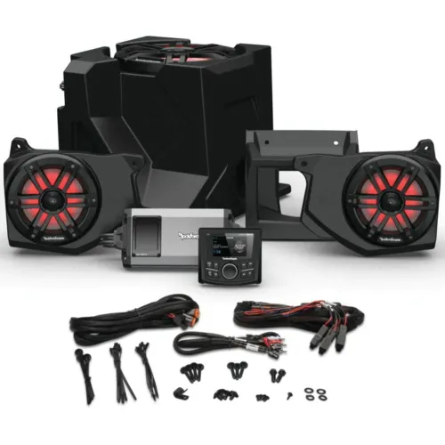 PartzBiz HD: 3485764-Rockford Stage 3 ระบบลำโพงเสียง Plug-n-Play BT Polaris Ranger 18-22