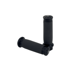 PartzBiz HD 0063-2022-SMB - RSD Tracker Rubber Grips TBW Black Ops Pair 2008+ Harley Softail Touring