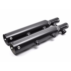 PartzBiz HD 29715-225 - Rush Exhaust 3” Slip On Black Mufflers Tip Compatible Harley Sportster XL 09-13 PartzBiz HD 29715-225 - Rush Exhaust 3” Slip On Black Mufflers Tip Compatible Harley Sportster XL 09-13