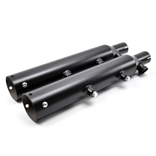 PartzBiz HD: 3458986-Rush Exhaust 3‚” Slip On Black Mufflers Pipes Tip Less Harley XL Sportster 04-08
