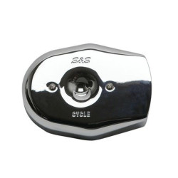 PartzBiz HD 170-0592 - S&S Cycle Chrome Stealth Tribute Two Throat Air Cleaner Cover PartzBiz HD 170-0592 - S&S Cycle Chrome Stealth Tribute Two Throat Air Cleaner Cover