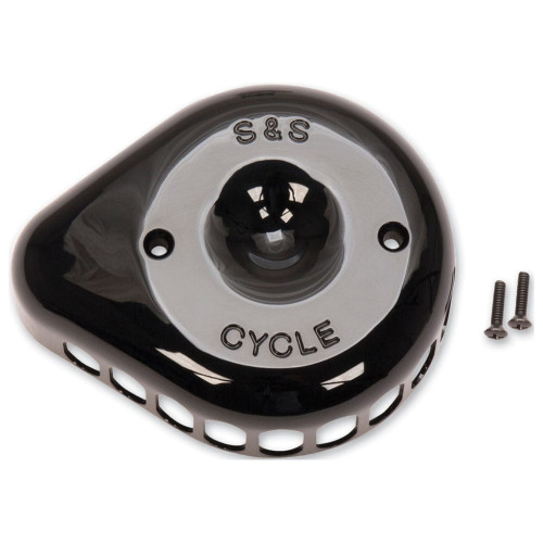 PartzBiz HD: 3453359-S&S Cycle Gloss Black Stealth Mini Tear Drop Air Cleaner Filter Cover Kit Harley PartzBiz HD: 3453359-S&S Cycle Gloss Black Stealth Mini Tear Drop Air Cleaner Filter Cover Kit Harley