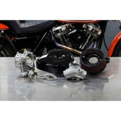PartzBiz HD 110-0146 - S&S Super E Carb Stealth Air Cleaner Kit Black Teardrop Harley Big Twin 84-99 PartzBiz HD 110-0146 - S&S Super E Carb Stealth Air Cleaner Kit Black Teardrop Harley Big Twin 84-99