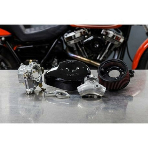 PartzBiz HD: 3490277-S&S Super E Carb Stealth Air Cleaner Kit Black Teardrop Harley Big Twin 84-99 PartzBiz HD: 3490277-S&S Super E Carb Stealth Air Cleaner Kit Black Teardrop Harley Big Twin 84-99