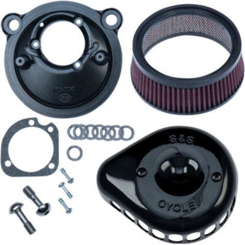 PartzBiz HD: 3472360-S&S Black Stealth Mini Tear Drop Air Cleaner Filter Kit Harley XL Sportster 07+