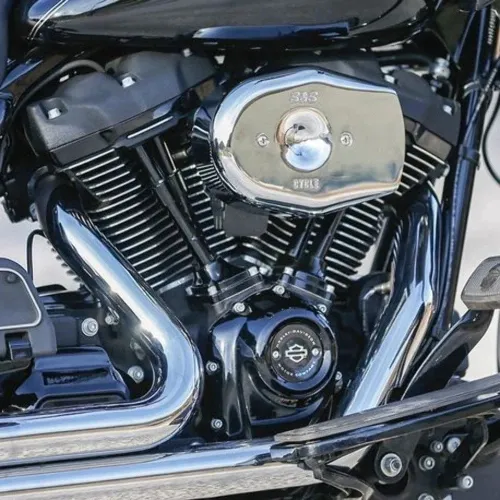 PartzBiz HD: 3469615-S&S Chrome Stealth Tribute Air Cleaner Intake Kit Harley 17+ Touring Softail M8